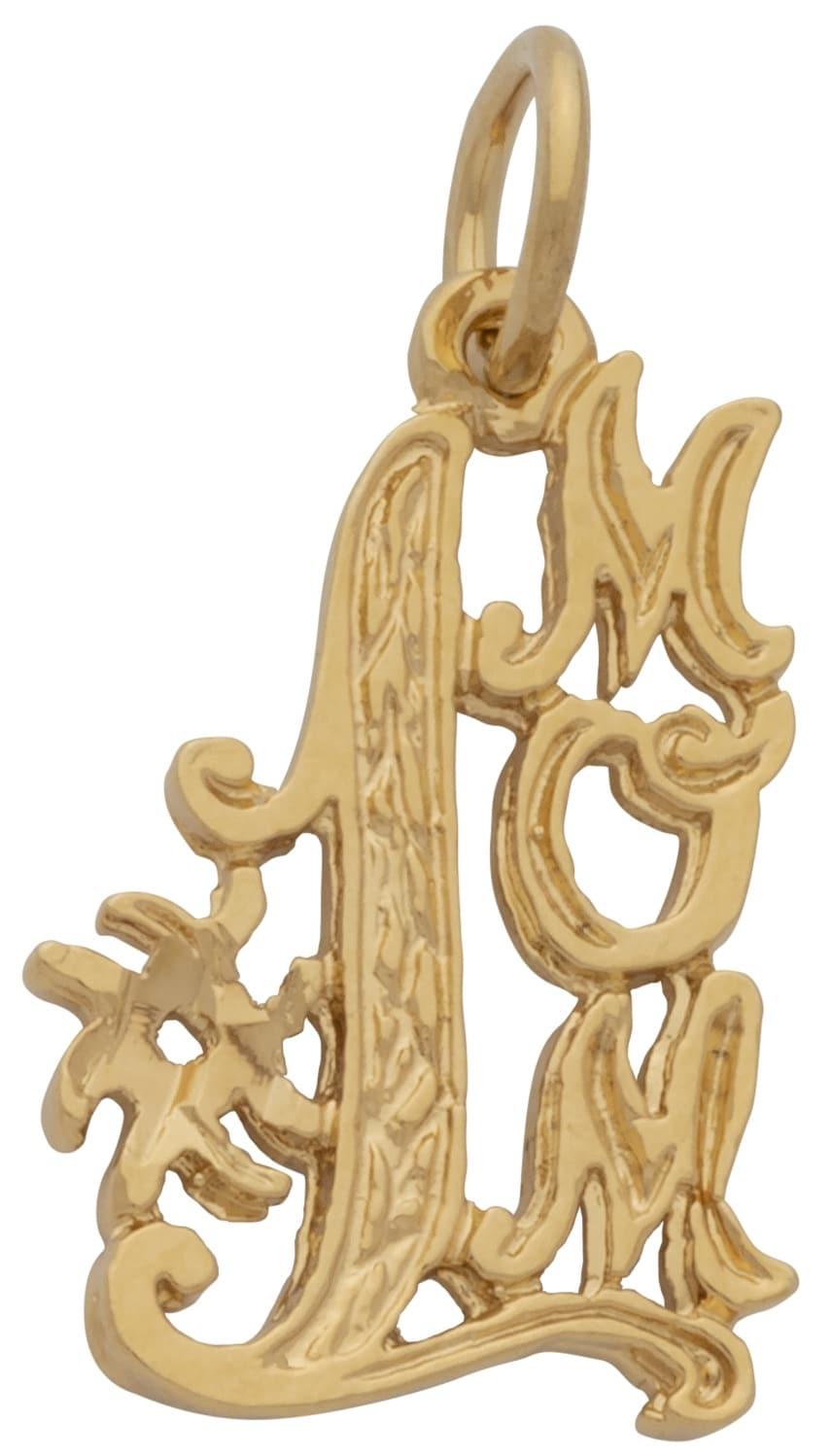 W-078 | #1 Mom Fancy Vertical Charm image