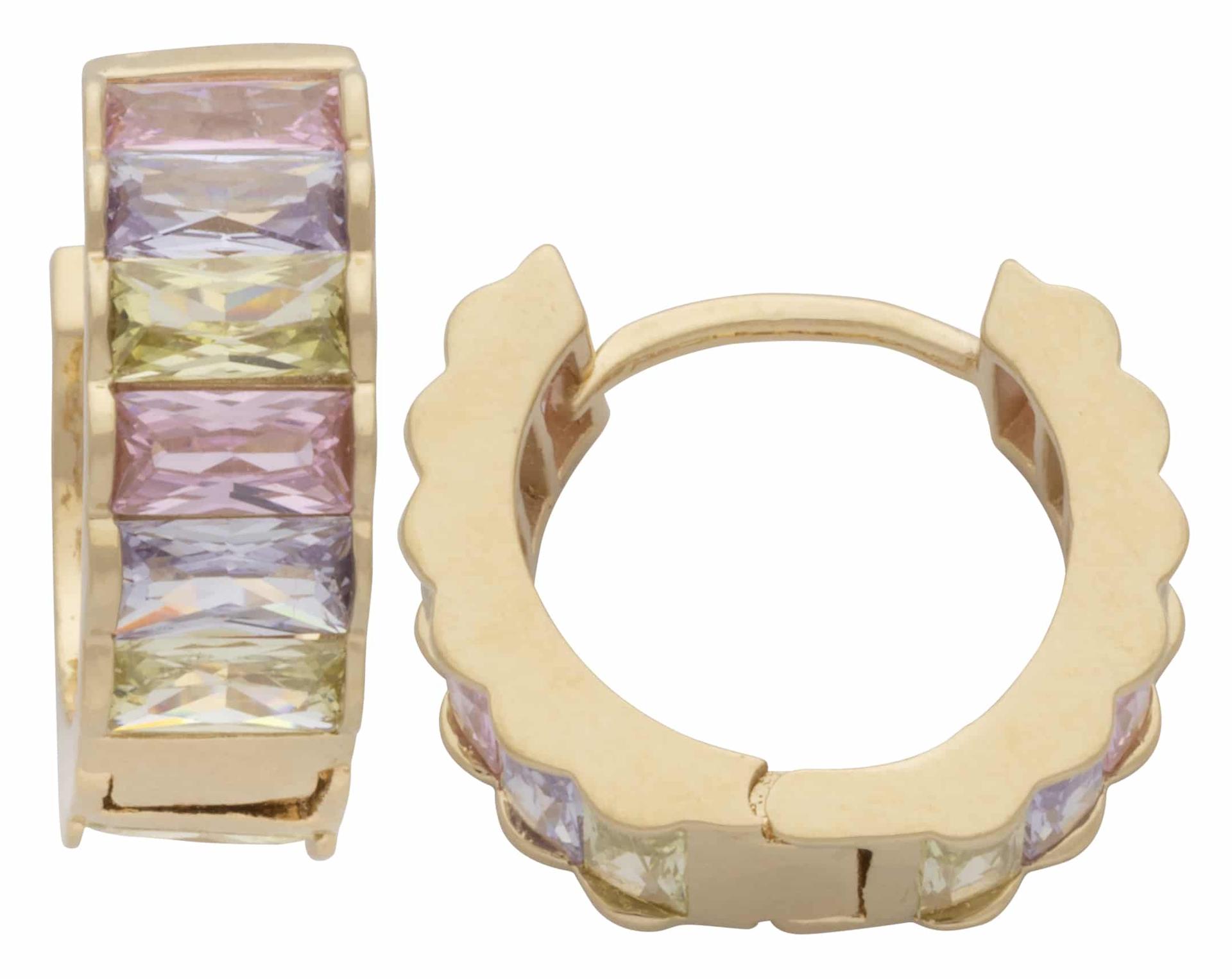 CZE-297 | CZ Pastel Multi Color Earrings image