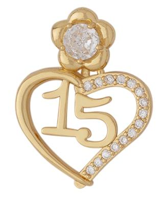 CZP-347 | CZ Quinceañera / Sweet 15 With Rose Pendant image