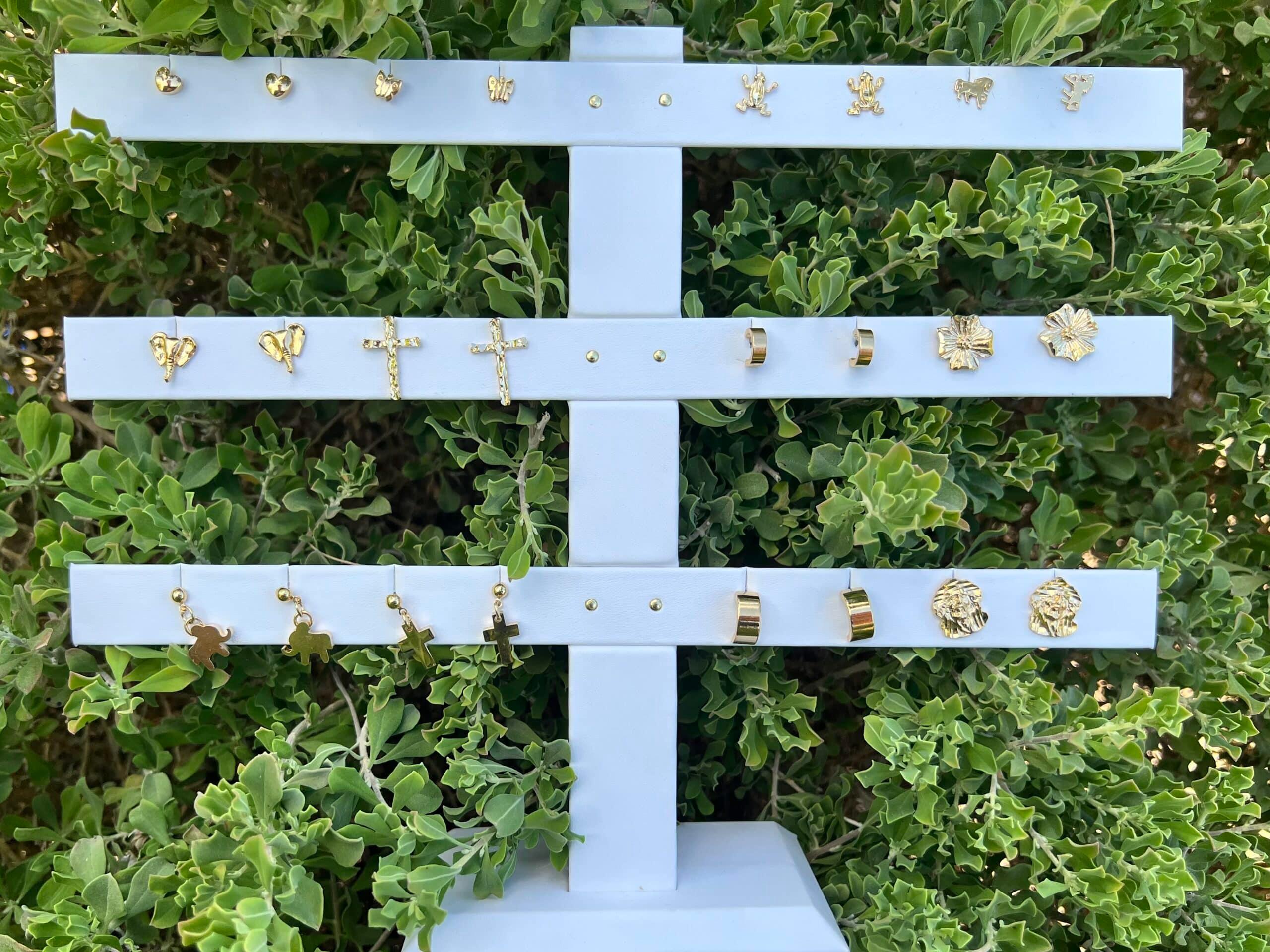 Stud Earrings - 12 Pair With Display image