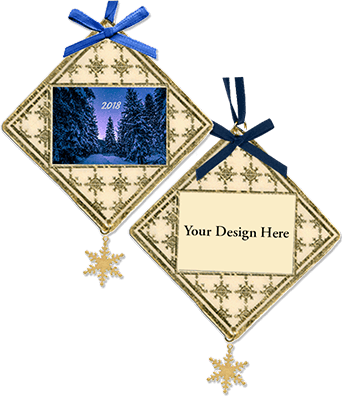 Custom Christmas XMAS Ornaments w/Logos image