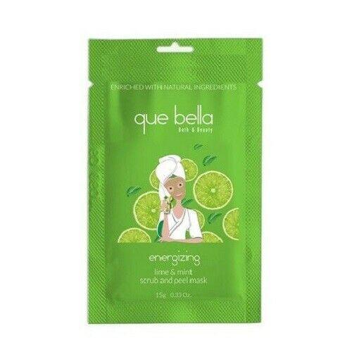 Que Bella Lime & Mint Gel Scrub & Peel Mask- .5 oz. image