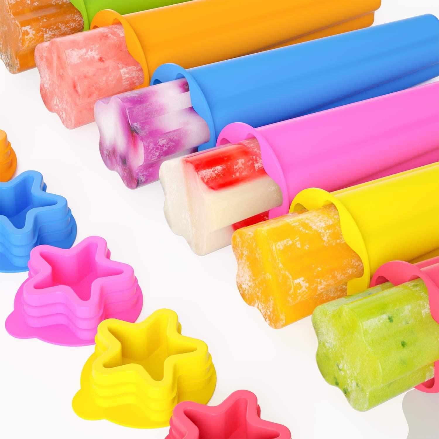 Joyoldelf - 6 Pack Silicone Ice Star Shaped Popsicle Molds - Item #5026 image