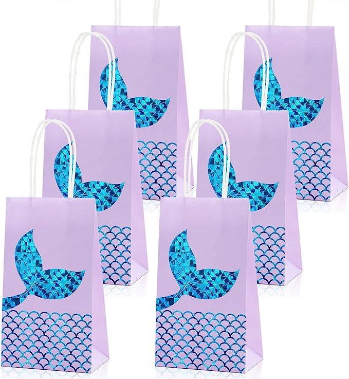 Mermaid Party Bags - Gift and Goodie Bags - Glitter Sparkling Design - Item #6129 image
