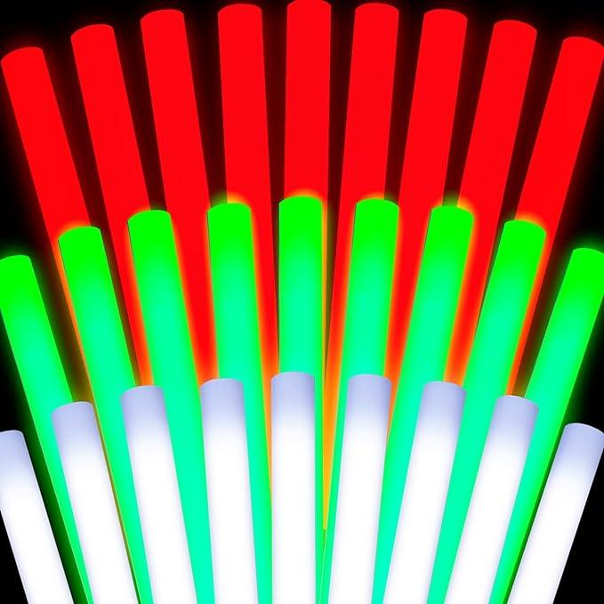 LED Foam Sticks - 19 Inch Light-Up Foam Batons - Assorted Colors - Item #6502 image