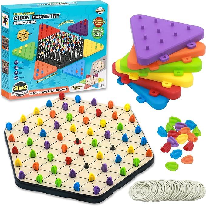 Chain Geometry Chess Game - 3-in-1 Puzzle Board Game - Item #7757 image