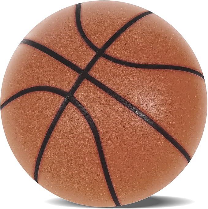 Silent Basketball - Size 7 (29.5") - No Noise Foam Ball for Indoor Training - Brown - Item #7887 image