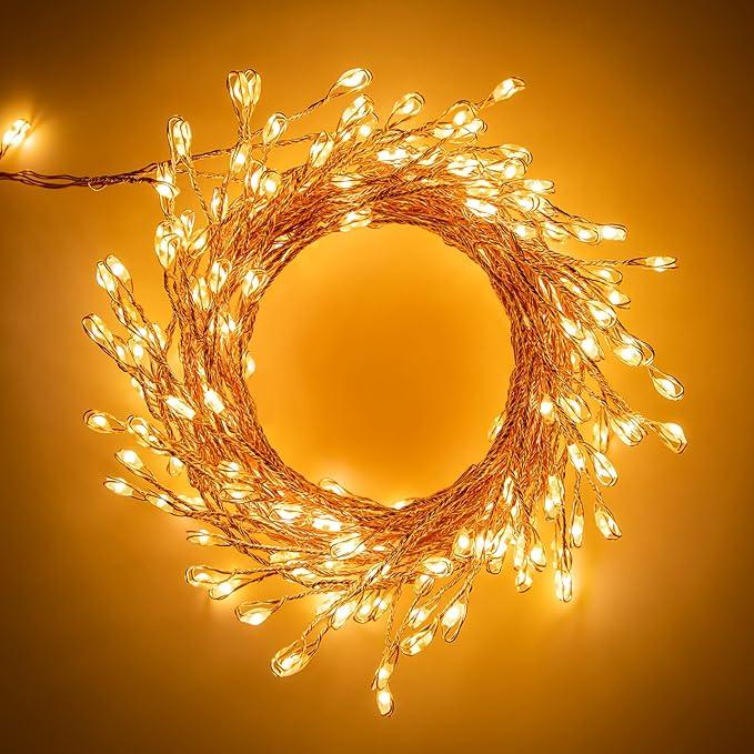 Fairy Lights - 10Ft 200LED Firefly Lights - 2 Lighting Modes - Waterproof - Plug In - Item #7890