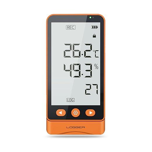 CHNADKS GSP-80S Temperature & Humidity Monitor - Base Probe - LCD Display - USB Export - Item #8254