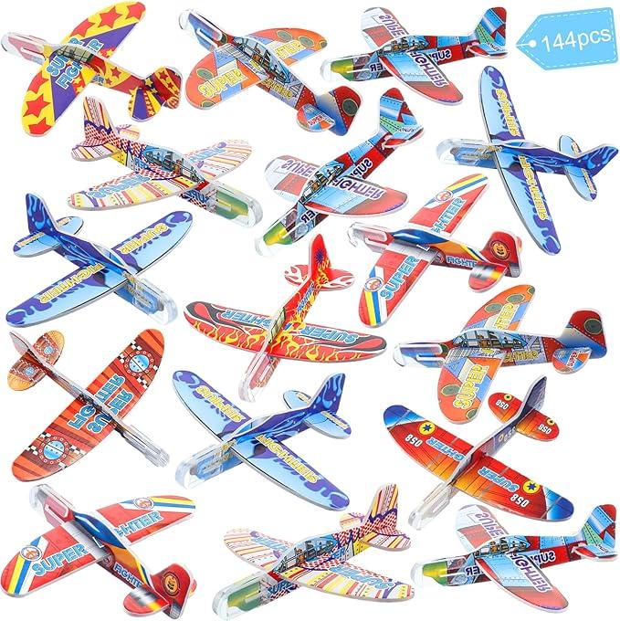 2 Pack - Foam Airplanes - Glider Planes - Party Favors - Individually Wrapped - Item #8541