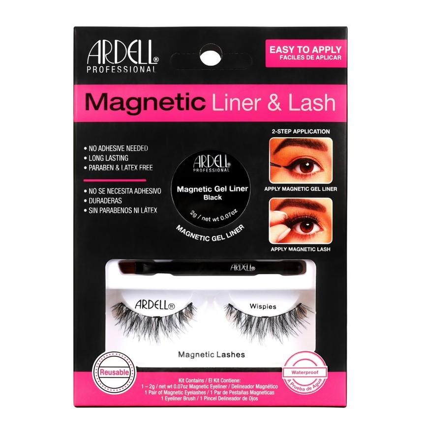 Ardell Magnetic Gel EyeLiner & False Lashes - Wispies - 1 set - Item #8649 508 image