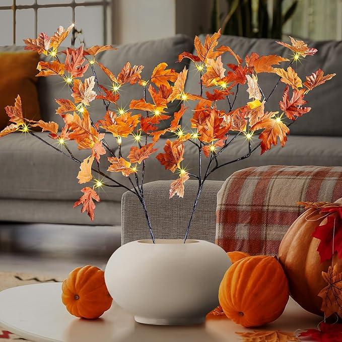32" 32 LED Lighted Willow Twig Branch - Timer - USB Plug-in and/or Battery Powered - Item #8932-FYHC32IN