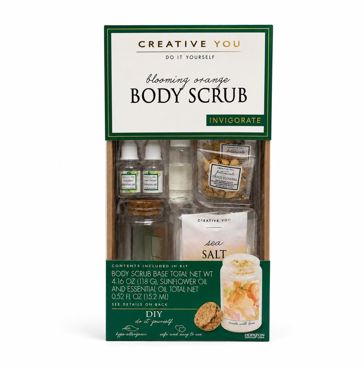 Creative You Blooming Orange Body Scrub Kit - DIY Spa Gift Set - Item #8991 image