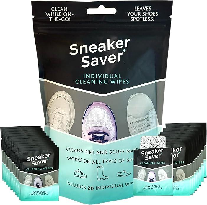 20 Premium Quick On The Go Shoe Cleaning Wipes - Dual Textured - Individually Wrapped- Item #9040 image