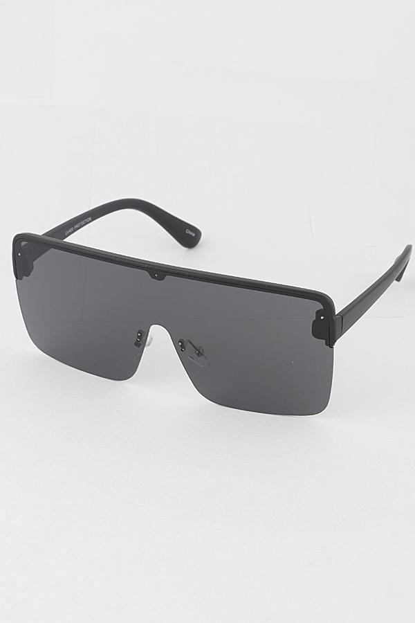 Half Frame Shield Sunglasses image