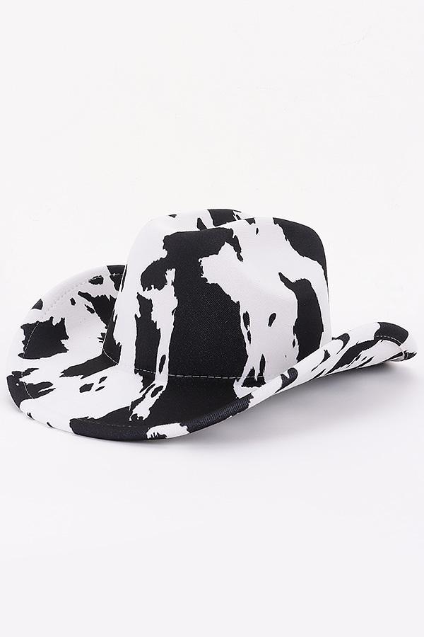 Cow Print Cowboy Hat image