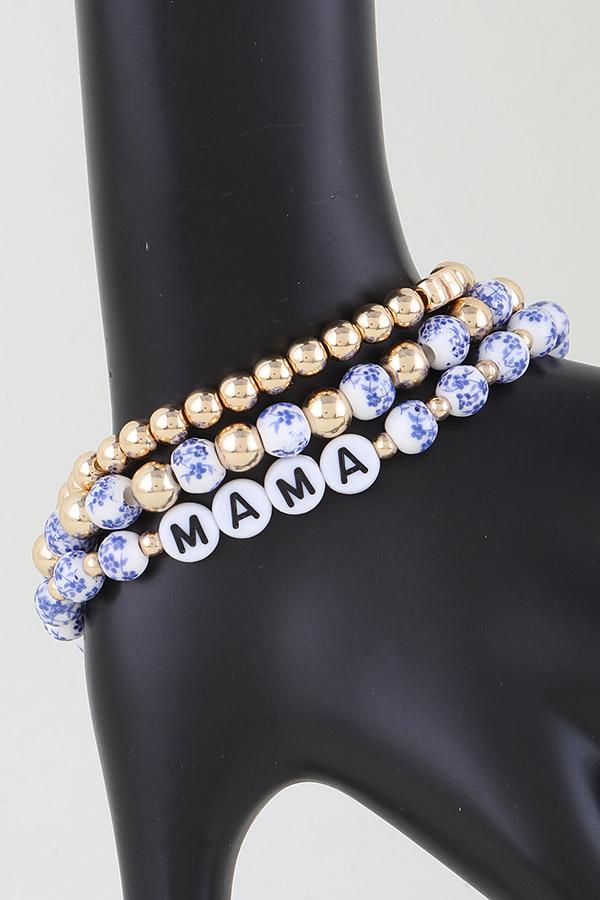 MAMA Antique Beaded Bracelet image