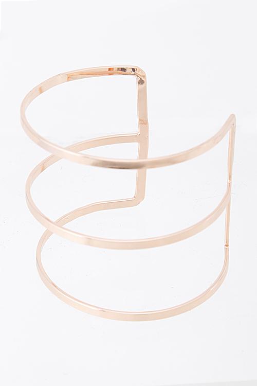 Line Open Cuff Bracelet 5KAC3 image
