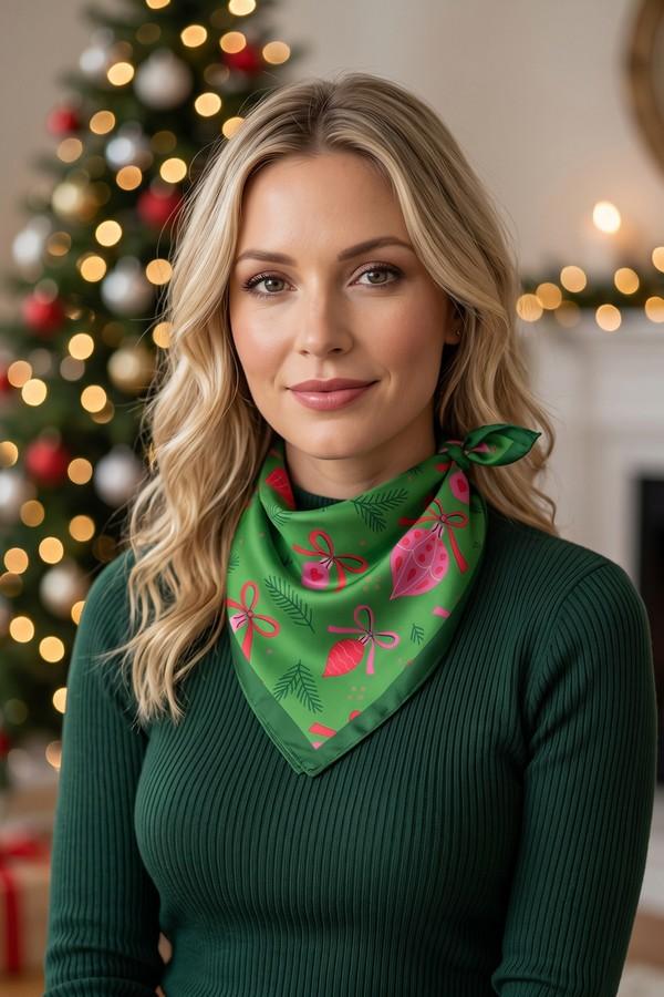 Pink Ornament Festa Print Bandana image