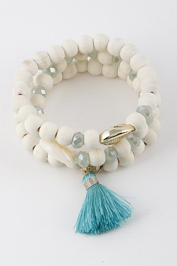 Seashell Beaded Bracelet 9DBB4 image