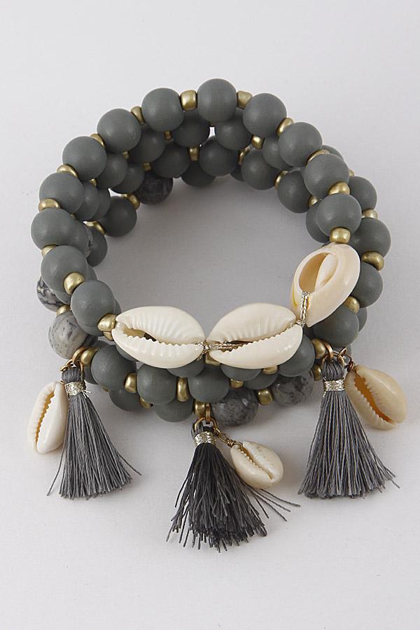 Seashell Beaded Bracelet 9DBB4 (GFB2152) image