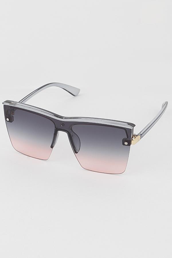 Half Frame Rectangular Sunglasses image