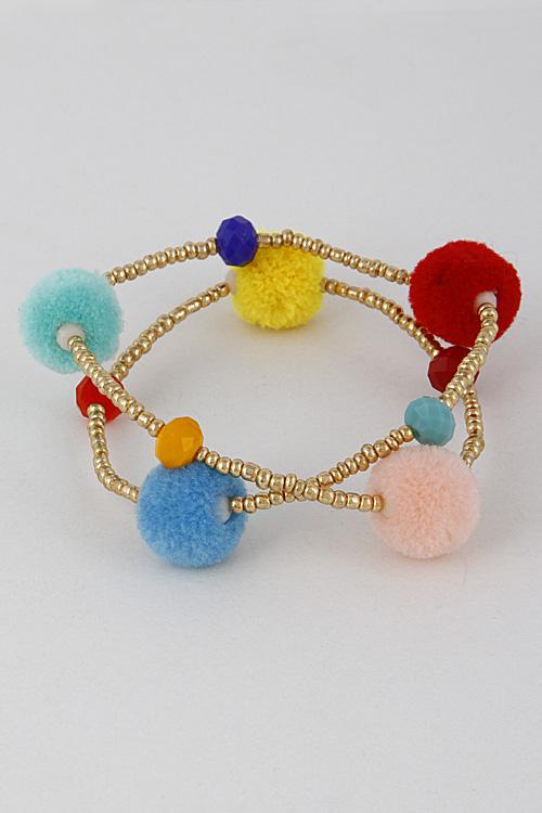 Charming Pom Pom Bracelet 7DCA10 image