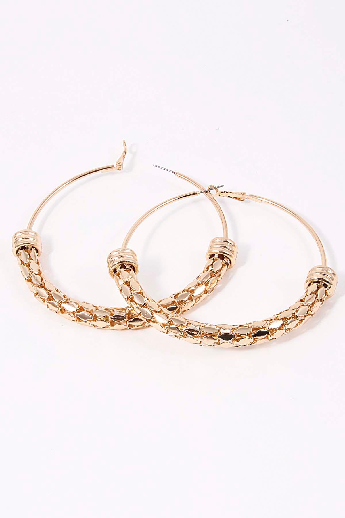 Half And Half Hoop Earring 5DBH6 image