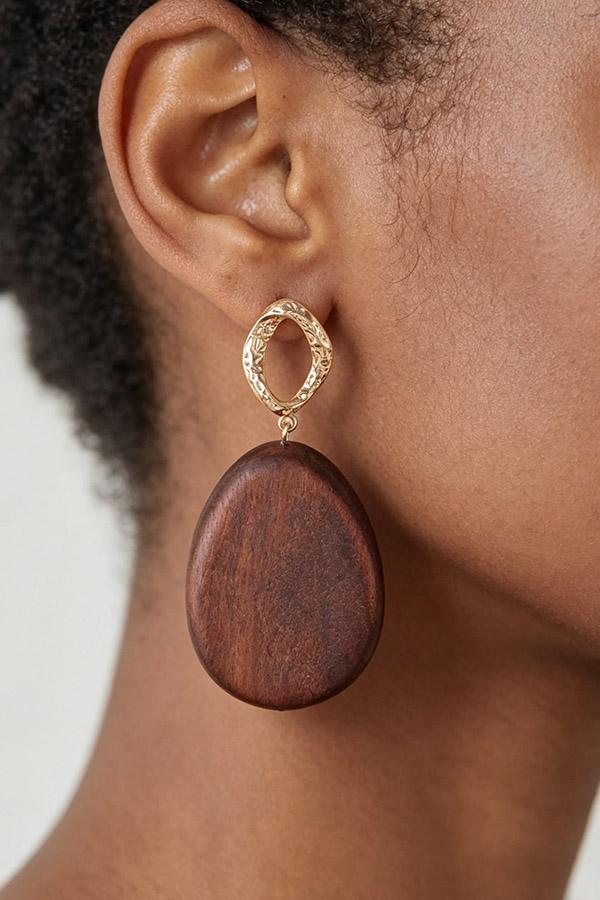 Antique Grain Teardrop Earrings