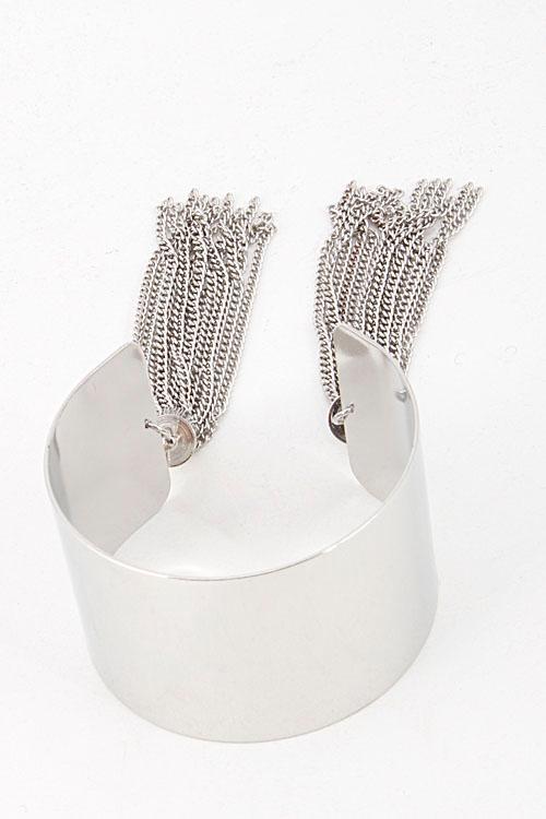 Thick Elegant Metal Chain Attached Bracelet 5IAJ6 image