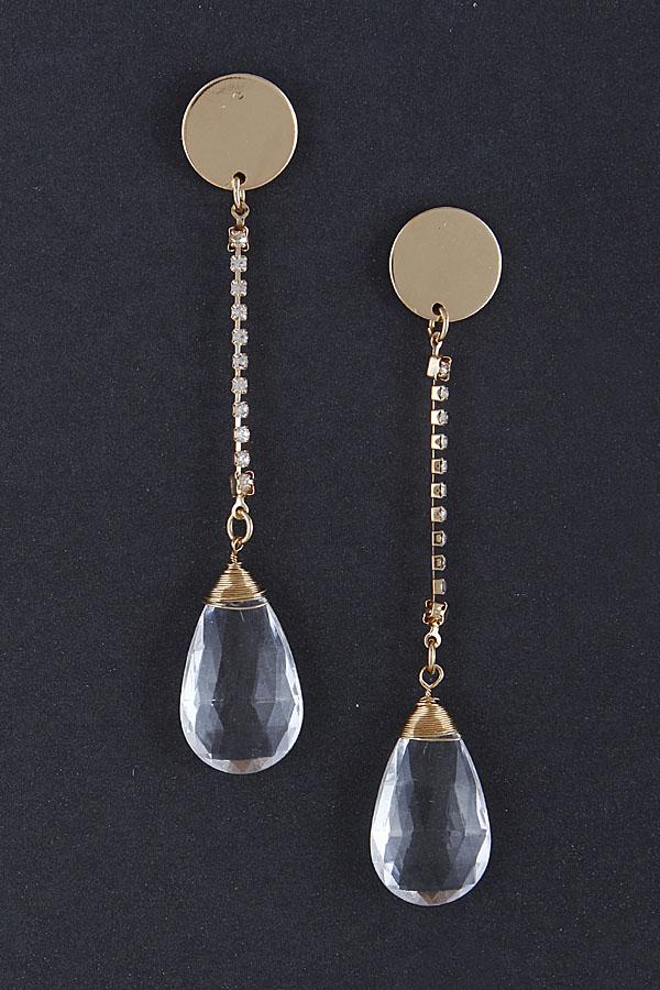 Crystal Teardrop Earrings 8ACB4 image