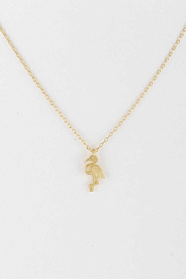 Flamingo Pendant Necklace 8FBC6 image