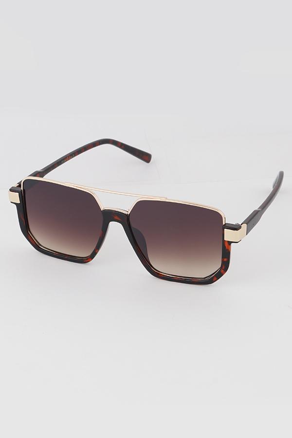 Half N Half Frame Aviator Sunglasses image