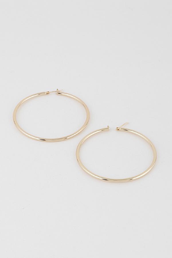 Delicate Shiny Hoop Earrings