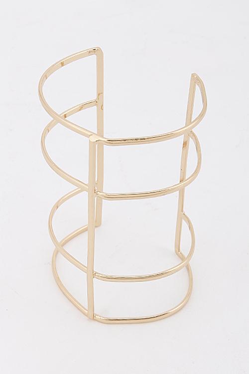 Line Open Cuff Bracelet 5KAE2 image