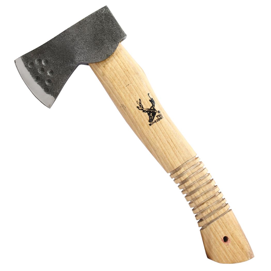 TheBoneEdge 11 Inch Throwing Axe Hand Forged Hatchet Axe Wood Handle With Sheath image