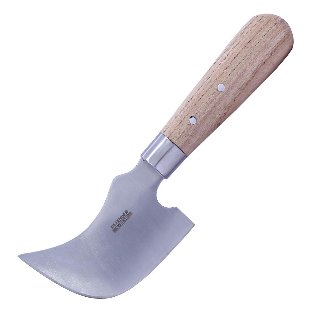 Defender-Xtreme 8.5" Hand Made Crescent Shape Lead Knife Wood Handle With Sheath image
