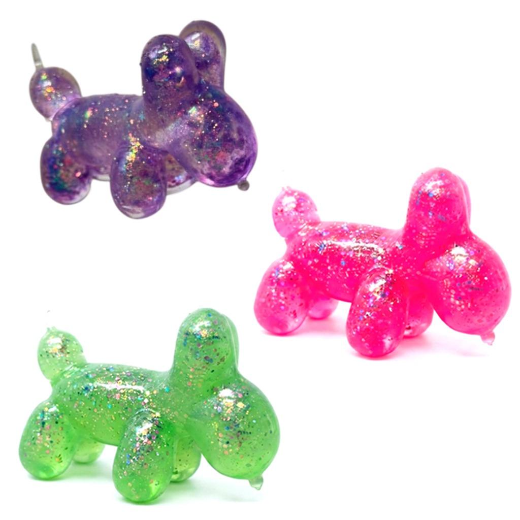 Axolotl Anime Squish Stress Relief Toy – Glitter Variant – 12 Pcs Wholesale Box image