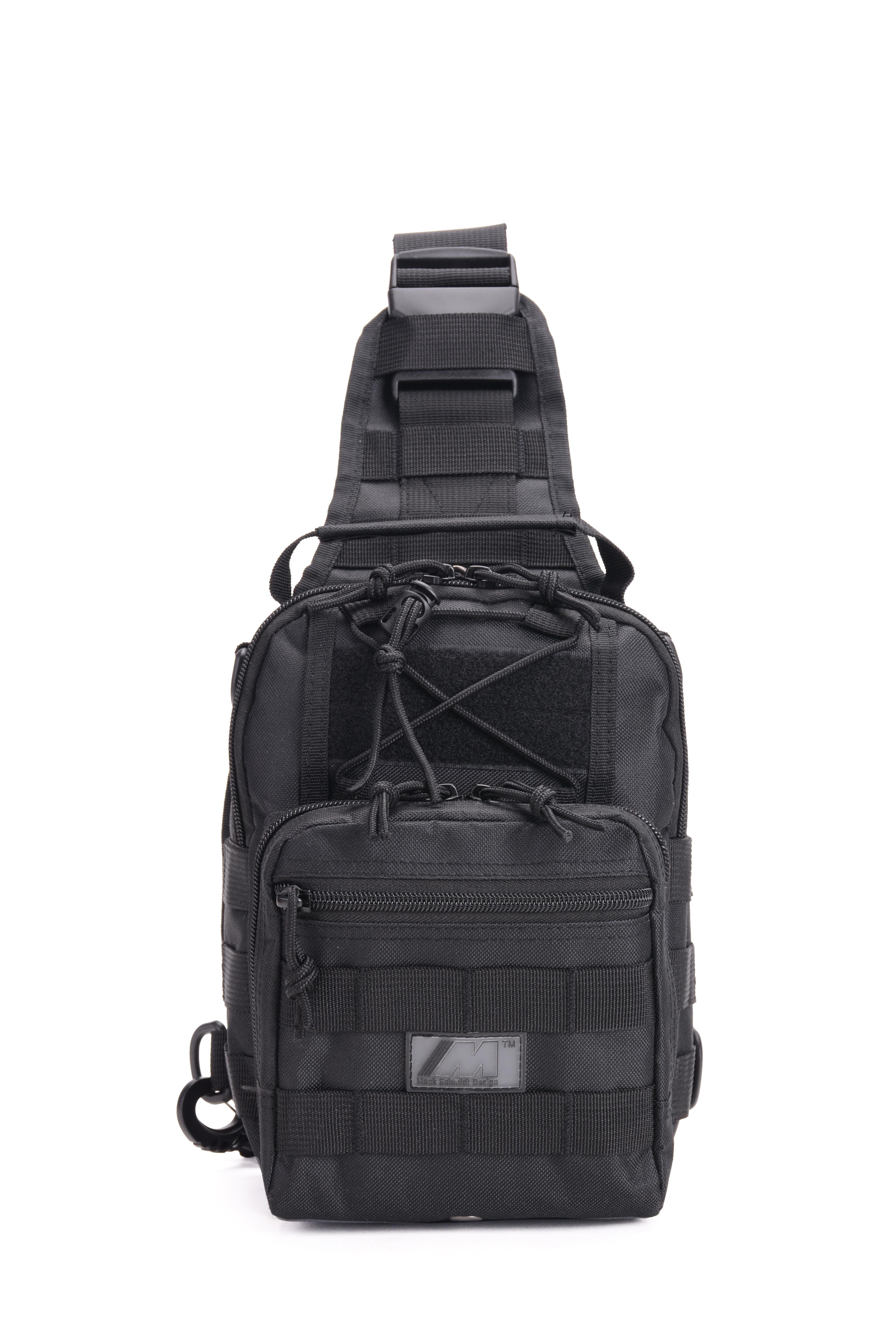 Outdoor Tactical Chest Sling Bag 10L – Waterproof 900D Oxford Utility Pack- Black Color image