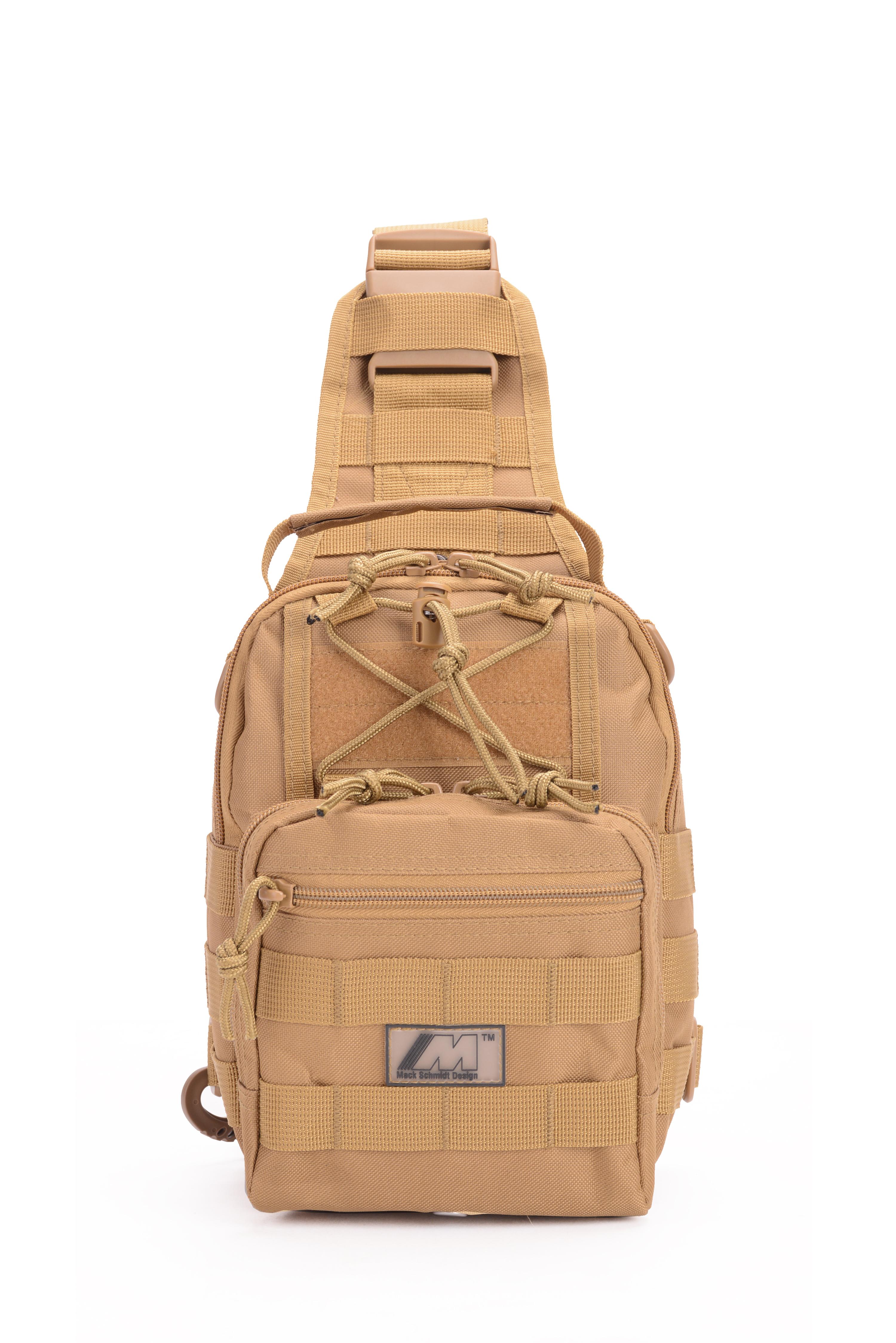 Outdoor Tactical Chest Sling Bag 10L – Waterproof 900D Oxford Utility Pack- Khaki Color image