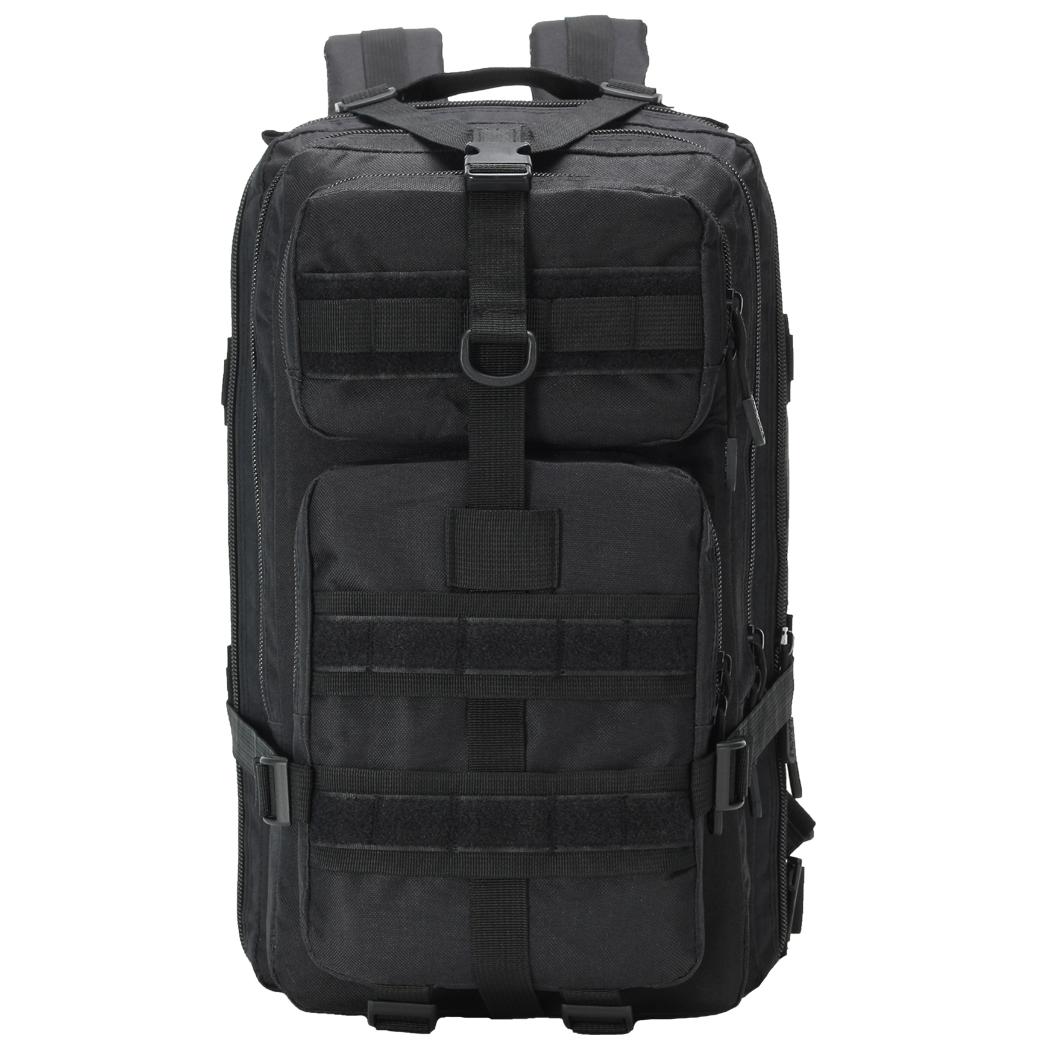 Tactical Military Assault 35L Backpack Outdoor Hiking Camping Hunting Molle Bag - Black Color