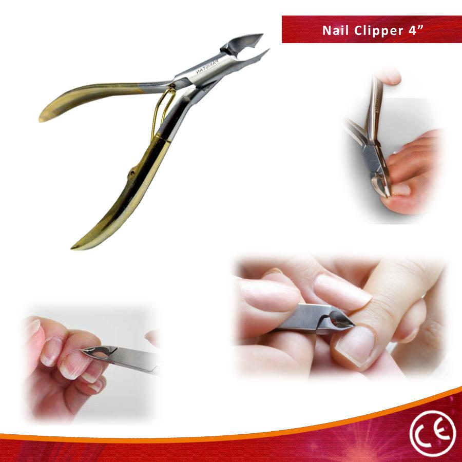 4 Inch Stainless Steel Gold Color Nail Clipper image