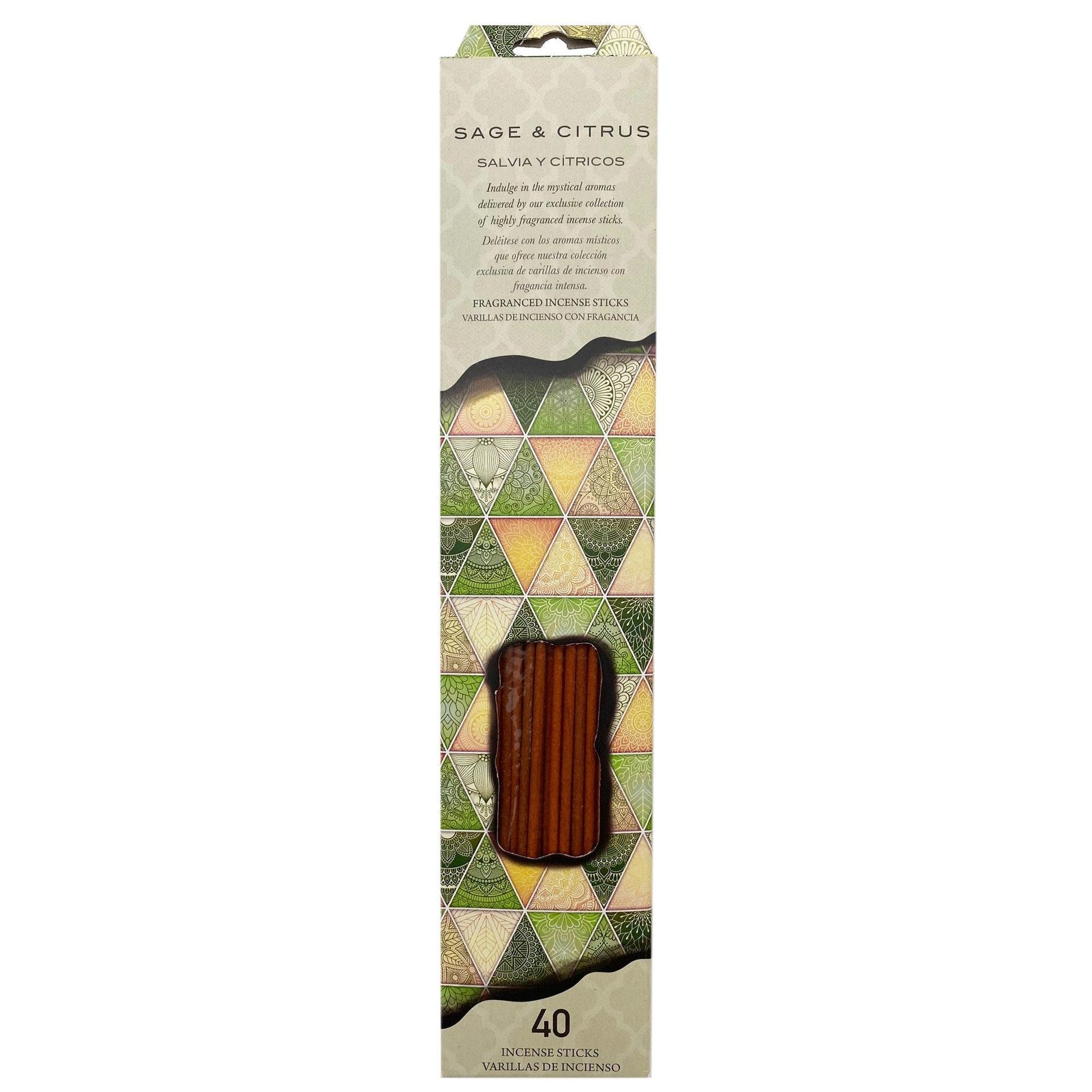 40 Count Sage & Citrus Incense Sticks image