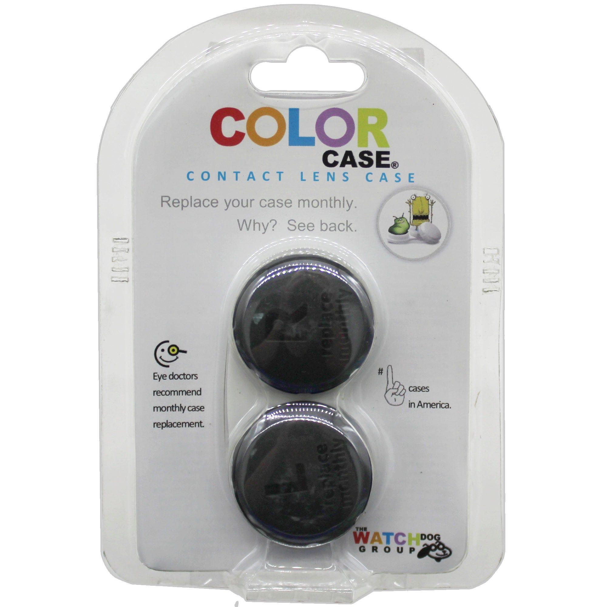 Color Case Black Screw Top Contact Lens Case image