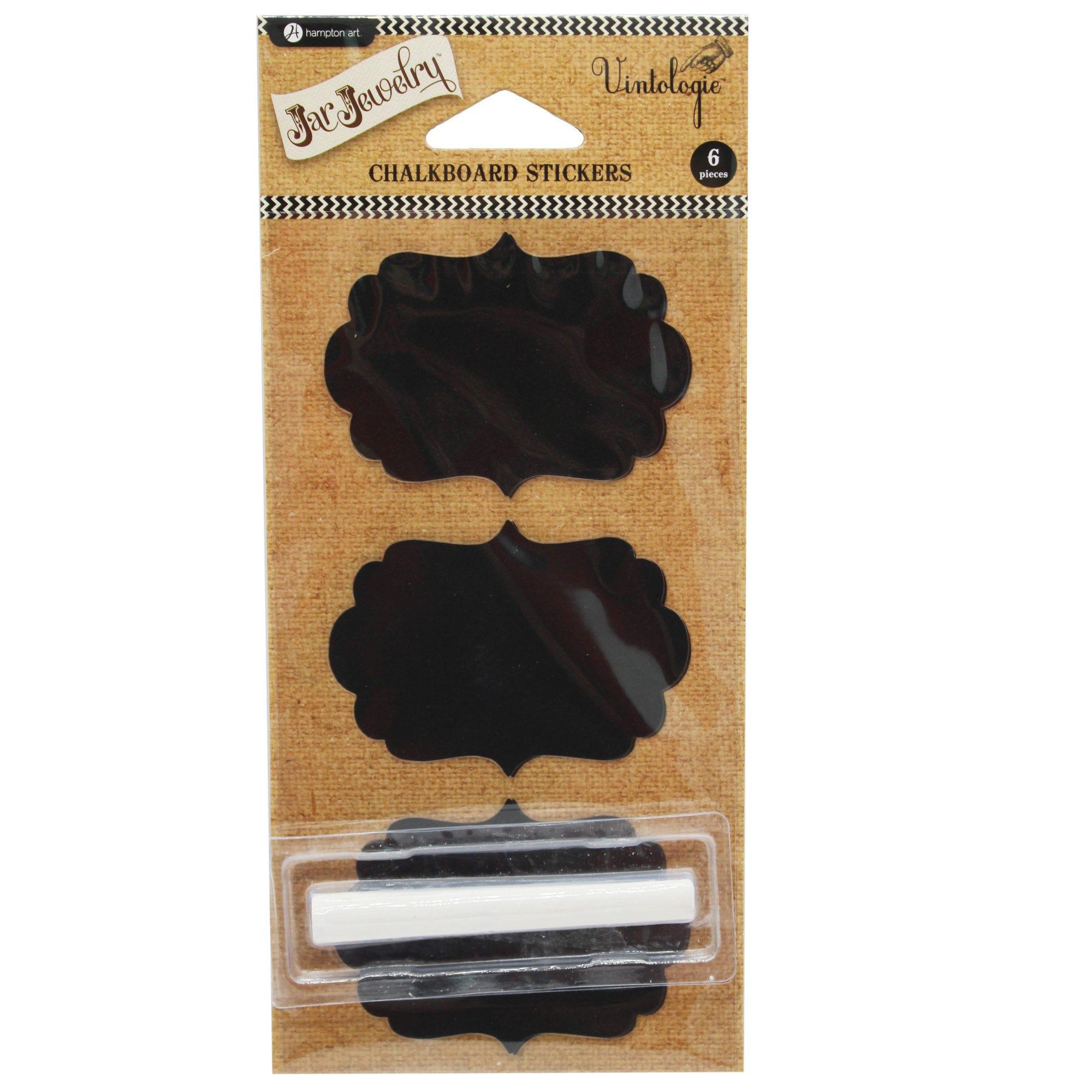 Hampton Art Vintologie Chalkboard Stickers with Chalk