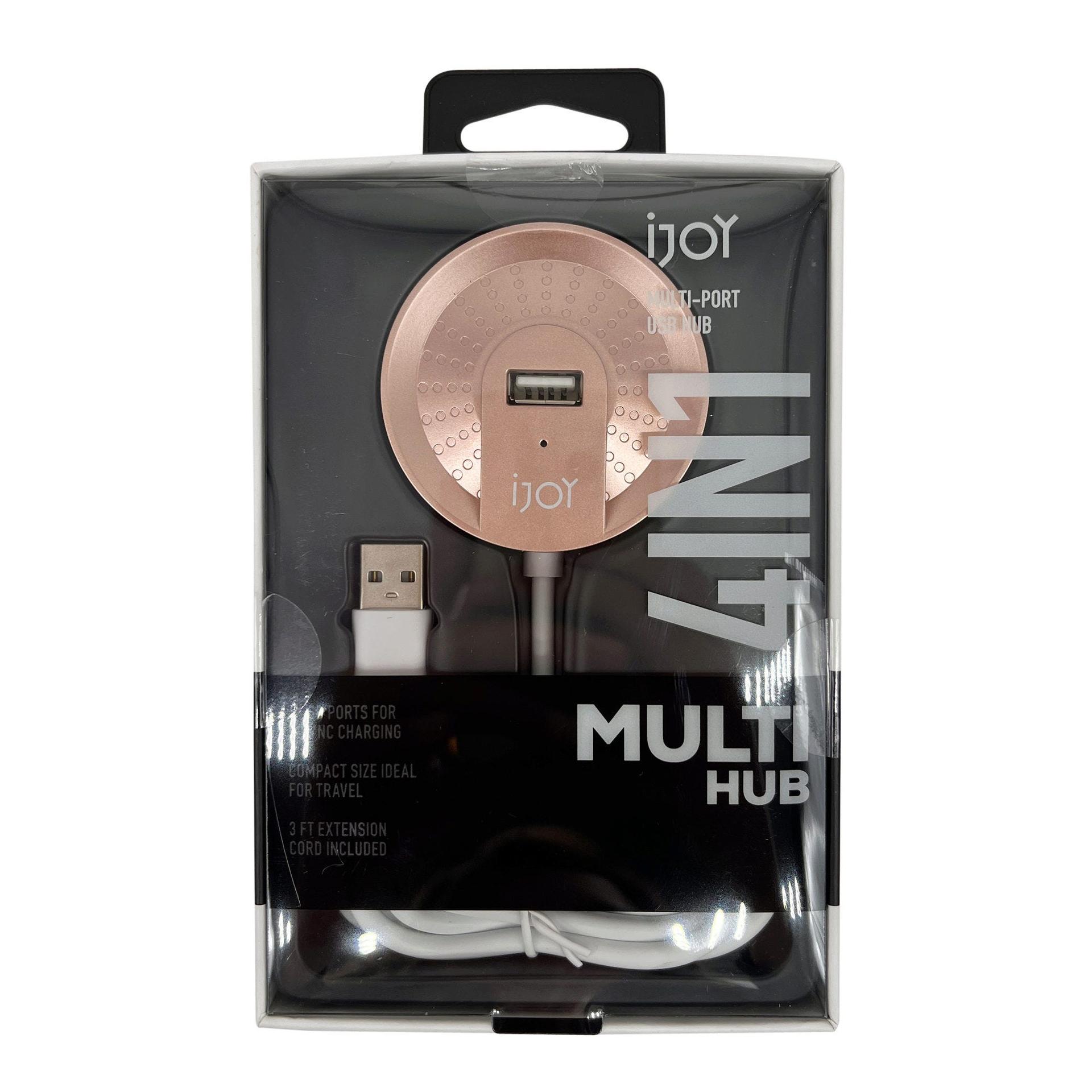 iJoy 4 in 1 Multi USB Hub in Rose Gold image