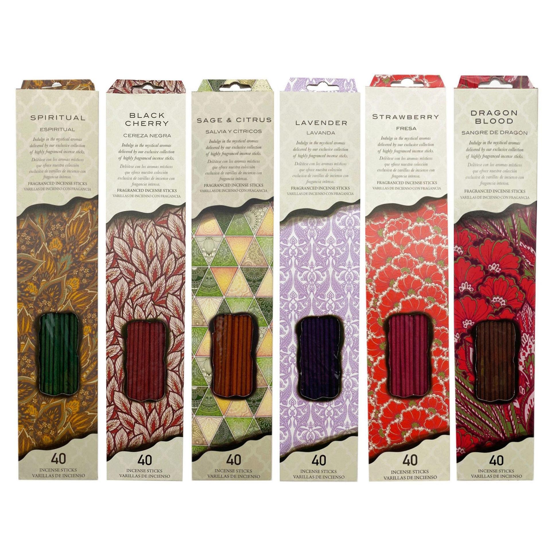 40 Count Assorted Scents Incense Sticks image