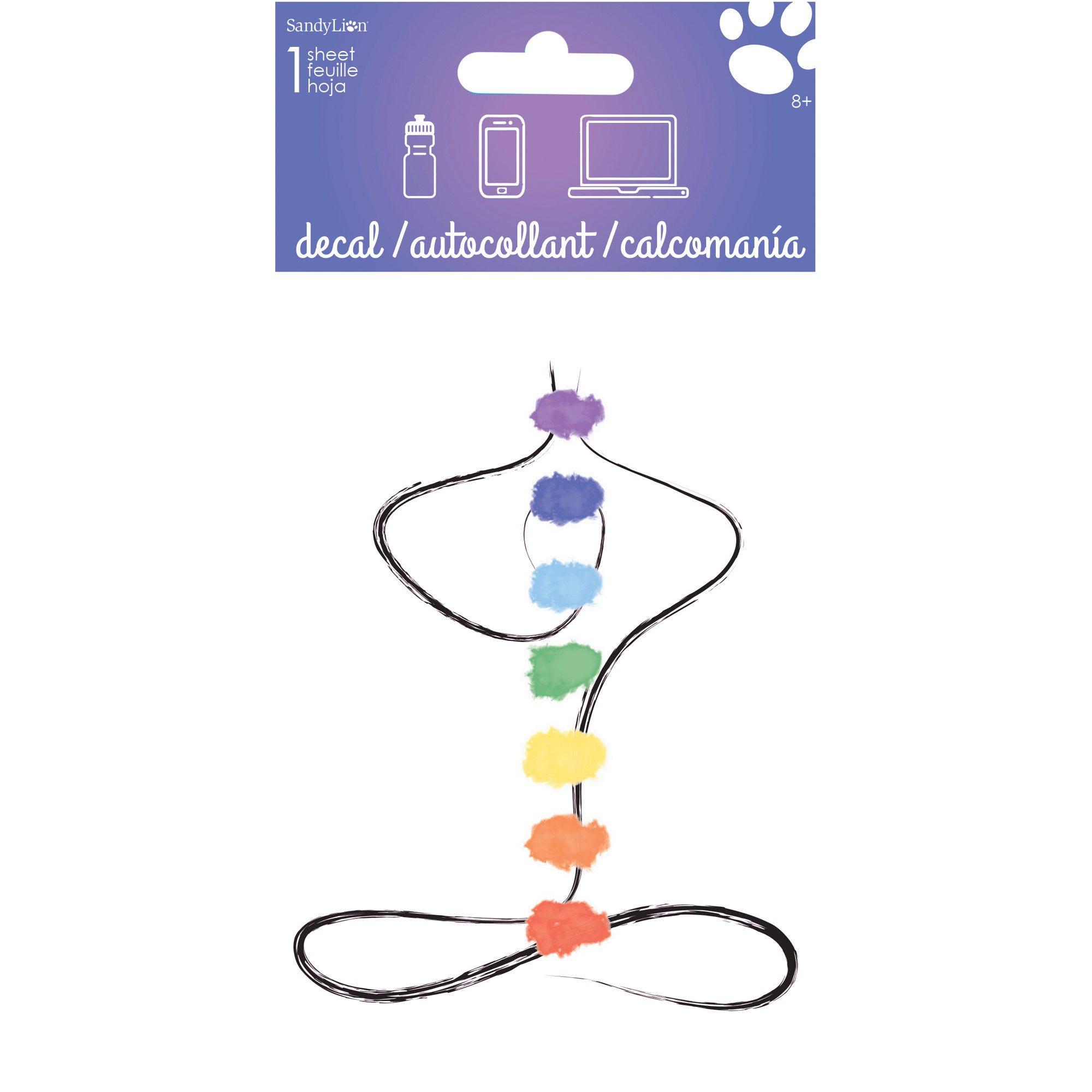 Reflections Chakras 4x8 Adhesive Decal Sticker image