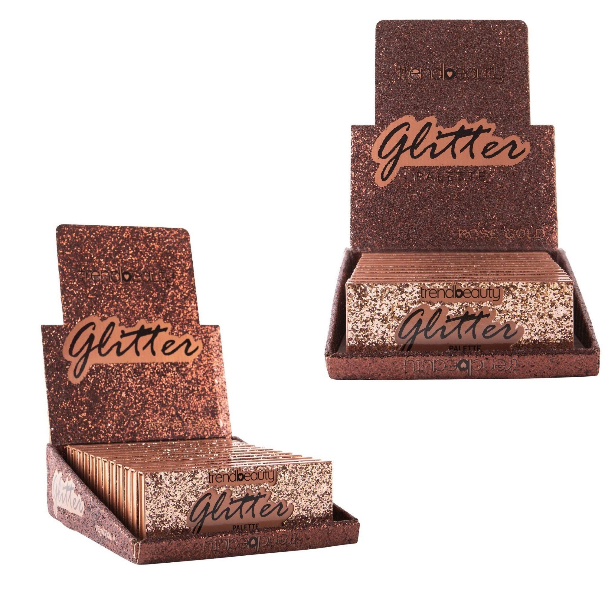 Rose Gold Glitter 10 Color Eyeshadow Palette in Countertop Display image