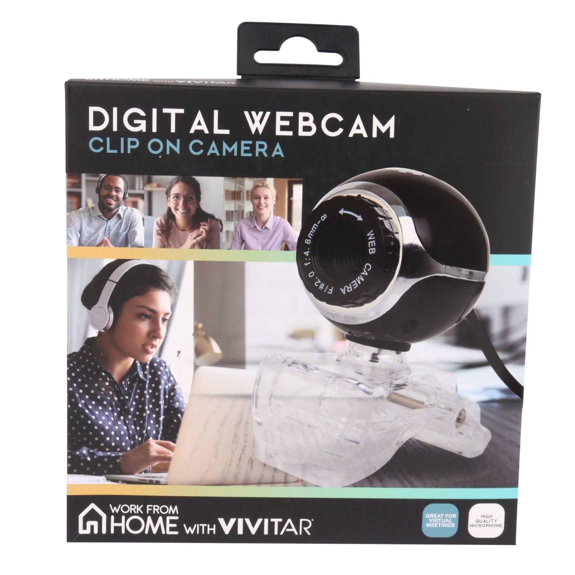 Vivitar Digital Webcam Clip On HD Computer Camera image